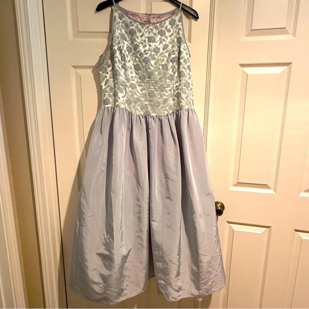 Jessica McClintock Bodice dress with boat neck